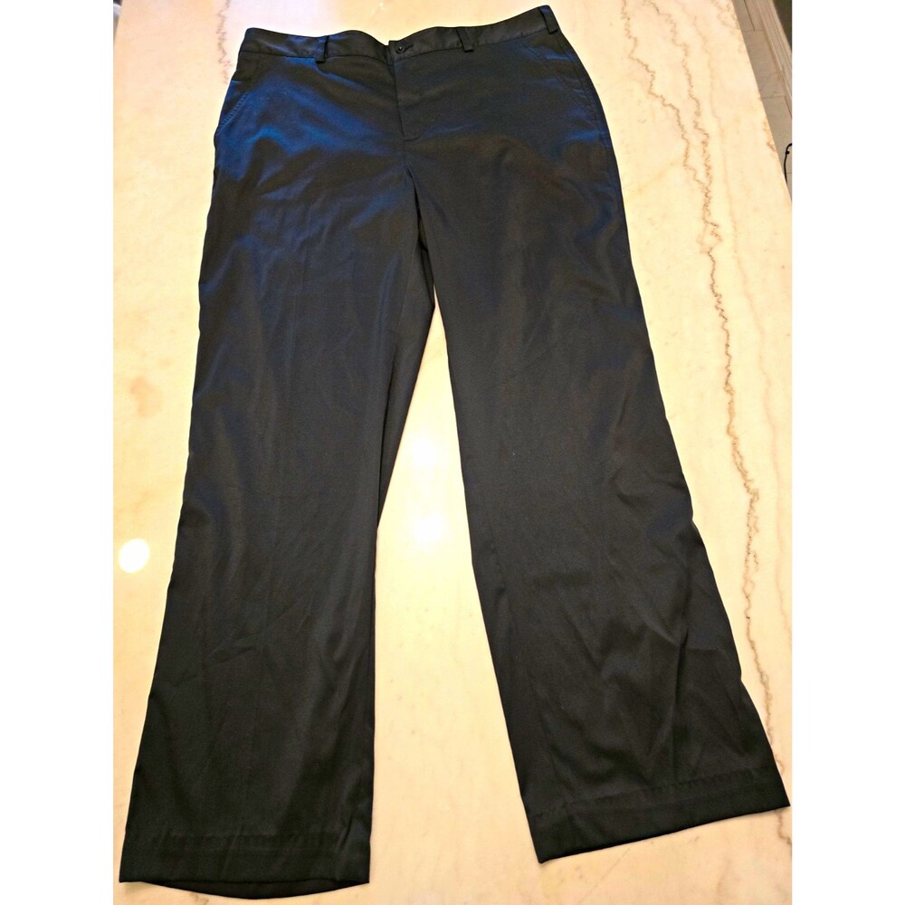 Nike Dri-FIT Mens 40x33 Black Flat Front Dress golf Pants